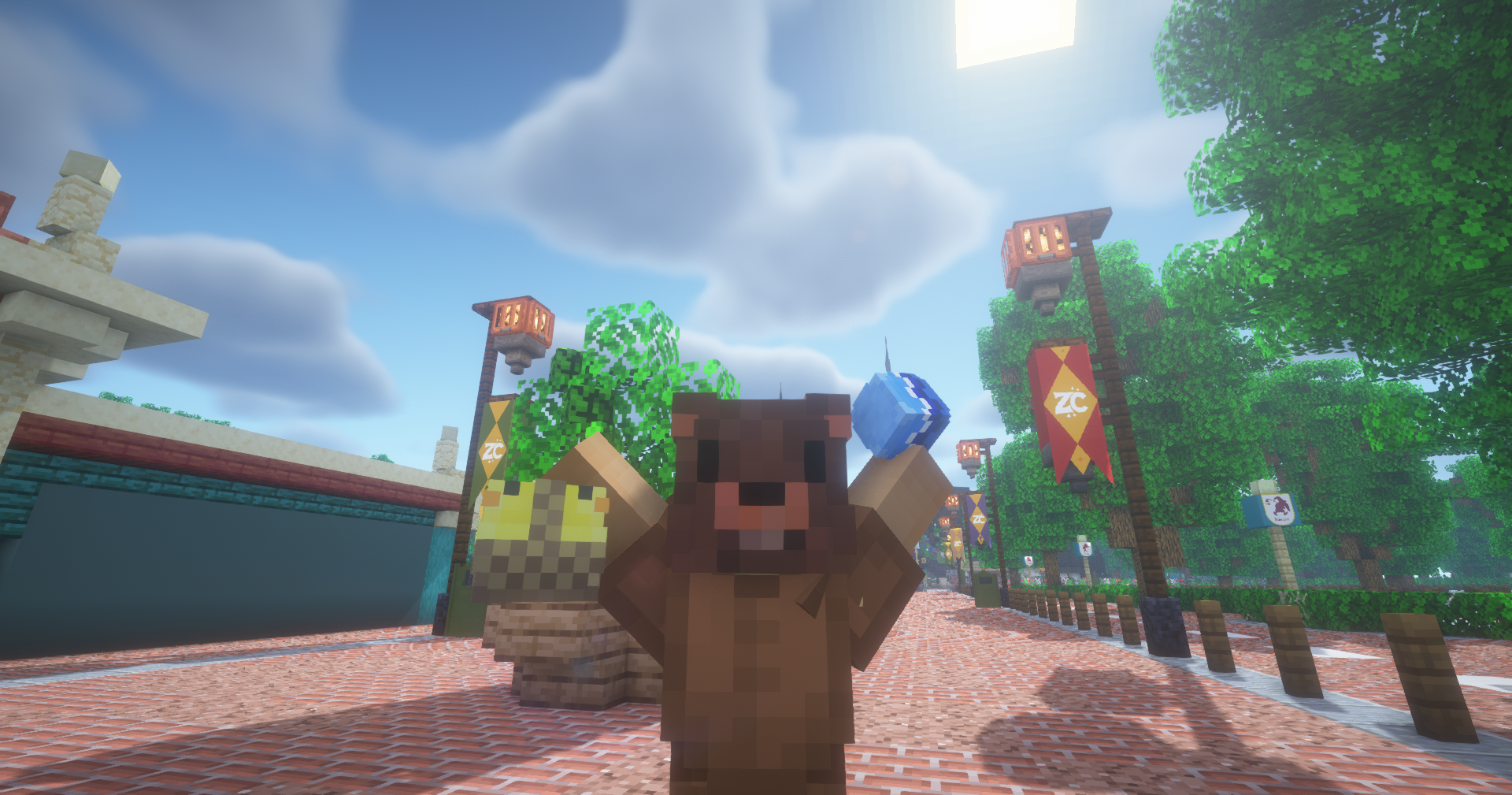 Paasbeer in Efteling Minecraft server ZintuigenCraft